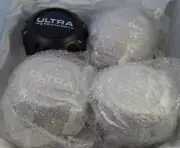 Ultra Wheels Flat Black Custom Wheel Center Cap Caps Set 4 # 89-9780SB / 89-9780