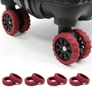 8Pcs Luggage Wheel Silicone Covers Suitcase Wheels Protector Protection Sleeve