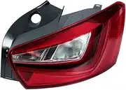 LED Car Rear Tail Light Compatible With Seat Ibiza 2013-2017 Car Side Tail Lamp Assembly Without Bulb(Left)