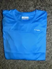 Women's Columbia Light Blue Tidal Sands Long Sleeve Vent Shirt Large MSRP $50