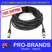 25M 120 Ohm 3 Pin DMX Lighting Interconnecting XLR Patch Cable Lead Cord Wire
