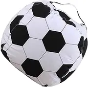 DONFAMDS Soccer Themed Plush Storage Bag Cover Zipper Organizer for Capacity Plush Holder Fun Decor for Boys