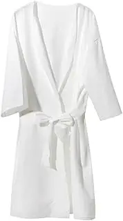[GAROZATION] Disposable Bathrobe for Spa and Travel Skin Friendly Convenient Design Versatile Bath Skirt for Beauty Salons and Hotels Knee Comfort