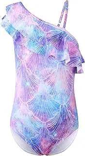 [XiaoMoSha] Girls One Piece Swimsuit Bathing Suits for Toddler Girl Mermaid Swimwear