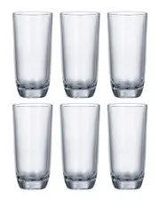 Barski Set of 6 Crystal Highball Glasses