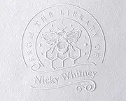 Bumble Bee Book Embosser | from The Library of Book Stamp | Cute Book Embosser | Custom Library Stamp | Personalised Book Embosser | Bee Book Stamp