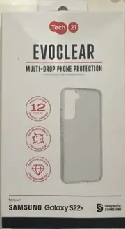 Tech21 EvoClear Case for Galaxy S22+ Clear