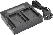BTBAI BP-U60 Battery Charger AC/DC Wall Dual LCD for BP-U65 BP-U90 BP-U95 BP-U30 Digital Video Camcorder u1a