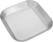 Abaodam Stainless Steel Square BBQ Serving Tray Outdoor Camping Plate for Fries Fried Chicken Grilled Meat Durable Versatile Dish for Picnics Family Gatherings