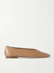 [Aeyde] Aeyde - Kirsten Leather Ballet Flats - Beige - IT42 IT 42 Neutrals