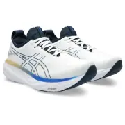 ASICS Men's Gel-Nimbus 25 Running Shoes, White/Illusion Blue