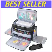 Wide Open Design Sewing Machine Case - Fits Most Brands with Protective Padding
