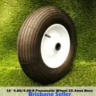 16" 4.8/4.00-8 Wheelbarrow Cart Trolley Barrow Wheel wheels Tyres 25.4MM Bore