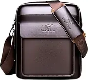 [Dickly] Men's Shoulder Bag Adjustable Shoulder Strap Business Bag for Office Shopping