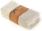 Natural Cotton Linen Napkin Set of 12 18x18 inch Dinner Napkins - Washable So...