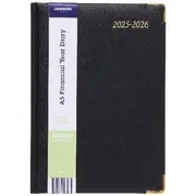 J.Burrows A5 Week to View Elite FY25/26 Diary Black