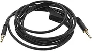 GAROZATION Headphone Audio Cable Double-Ended Cord for Headphones Replacement Cable Compatible Headsets High Fidelity Sound Black Plugs