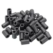 50Pcs Ferrite Toroid Core, Toroid Core 0.5"ODx0.3"IDx0.8"H Ferrite Rings, Black