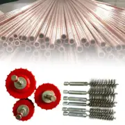 Copper Pipe Cleaner Set for Power Drill, 12+19+25mm Tube Cleaning Brush RY
