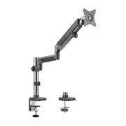 BRATECK Single Monitor Pole-Mounted Epic Gas Spring Aluminum Monitor Arm Fit Mos