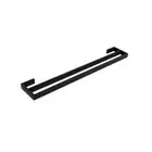 Montangna Stainless Steel Double Towel Rail 750mm Matte Black