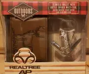 Saddlebred Deer Embossed Slimfold Wallet w/Bottle Opener LED Light Multi-Tool