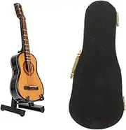 10cm Mini Classical Guitar Ornament Miniature Guitar Model Toy with Storage Box for Music Lovers Amp Decor