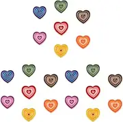 [ABOOFAN] 21Pcs Rainbow Heart Badge Rainbow Brooch for Suit Jewelry for Kids Enamel Coat Brooch Pin for Lapel Pin Lovely Corsage Decoration