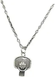 [Yardenfun] Basketball Hoop Necklace Necklaces for Men Necklace for Boy Men's Necklaces Chain with Pendant Chain Necklace Men Mens Chain Basketball Men Necklaces for Boys Alloy