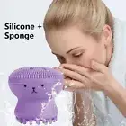 Silicone Face Cleansing Brush Facial Deep Pore Skin Care Scrub Cleanser Tool WY2
