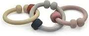 Silicone Links 3pc - Interlocking Rings - Handy for Baby, or Toddler's Little Hands and for Irritated Gums
