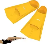 Swimming Fins | Silicone Anti Slip Swim Flippers with Protective Layer,Soft Swim Gear for Children & Adults, Colorful Swimming Snorkeling Aids for Feet Jmedic