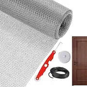 Fiberglass Screen Roll, Porch Screen Mesh Replacement, 157x47 Inch, Heavy-Duty Roll, Pet Proof Net with Rolling Tool, Patio Door Repair Kit for Porch