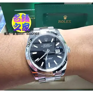 ROLEX 勞力士 126300 黑面 白鋼 21.05 板帶 Datejust 41mm 126334