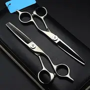 Professional Hair Cutting Shears, Professional Japan 440c Steel 6 inch Upscale Scissor Matte Haircut thinning Barber Cutting Shears Hairdresser Scissors