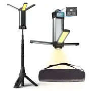 Rechargeable LED Work Light with Stand - Cordless Work Light Kit 3 Page Head5...