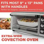 Black & Decker TO3240XSBD 8-Slice Extra Wide Convection Countertop Toaster Oven