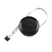 1.5m Retractable Soft Tape Double Scale Flexible Ruler Body Measurement BLACK
