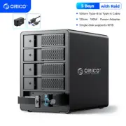 ORICO 5 Bay Raid Hard Drive Enclosure USB 3.0 to SATA Hard Drive Docking Station