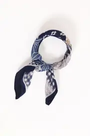[PUP38] Eilish Scarf - Blue Multi Blue