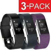 3 PACK Replacement Bracelet Watch Band Strap Fitness For Fitbit Charge 2