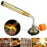Butane Gas BBQ Tool Blow Torch Adapter Flamethrower Burner Welding Camping Kit S