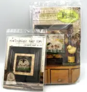 THREADS THAT BIND Two Chicks on the Lamb punch needle embroidery kit - #691 farm