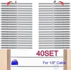 40PACK Stainless Wire Rope DIY Balustrade Kit 316 Swage Stud Terminals Lag Screw