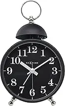 NeXtime Clock – Diameter 16 cm-Metal – Black– Loud Alarm-'Single Bell, 9.2 x 0.04 cm