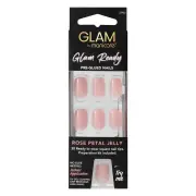 Glam Ready by Manicare Pre-Glued Nails (Rose Petal Jelly) X 30