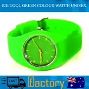 Green Ice Cool Colour Watch Unisex Ladies Mens Children's Silicone Wrist Watch