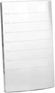 PLAFOPE Makeup Tool Glass Adhesive Glue Pallet for Lash Extensions Millimeter Marking Glue Pad Groove