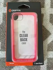 Griffin Hot Pink Clear Back IPhone Slim Fit Case GB35993 for IpPhone SE/5S/5