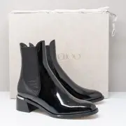 Jimmy Choo Rourke 45 Patent Leather Chelsea Boots, Size 6.5 US (36.5 EU)